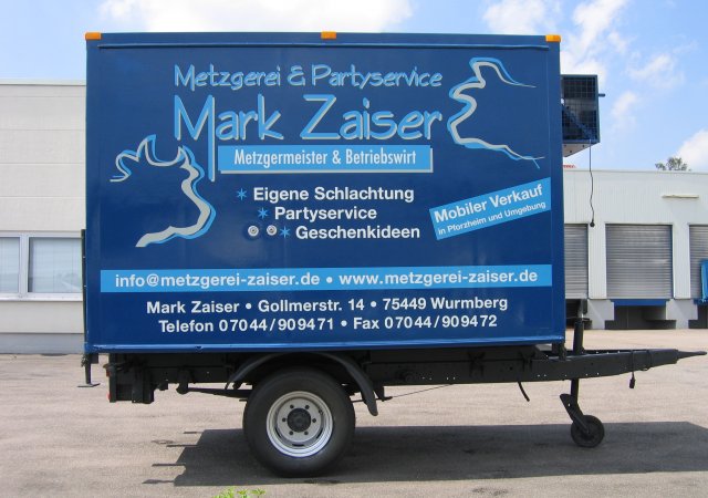 Fahrzeugbeschriftung - Metzgerei