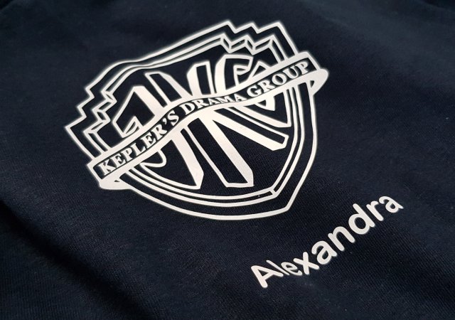 Veredelung mit Flexfolie auf T-Shirt