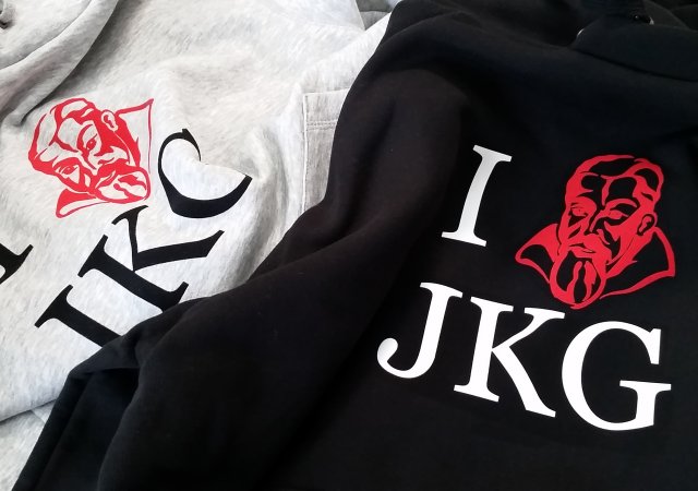 Veredelung mit Flockfolie auf Sweatshirt