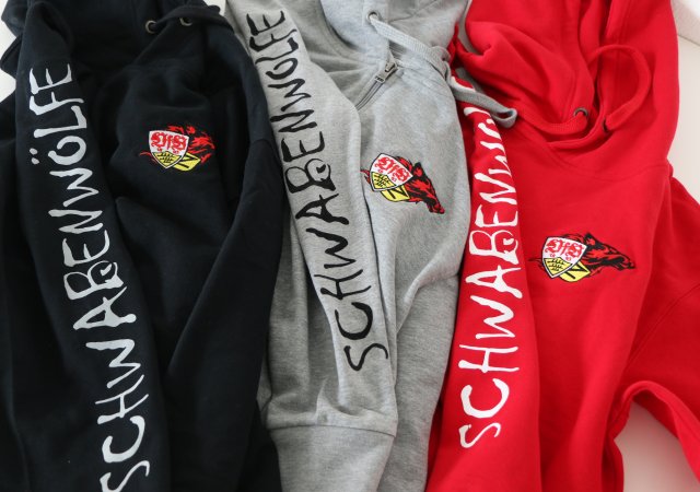 Veredelung mit Flockfolie auf Sweatshirt - Verein