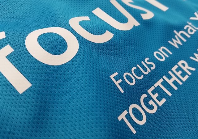 Veredelung mit Flexfolie auf Laufshirt - Einzelfirma