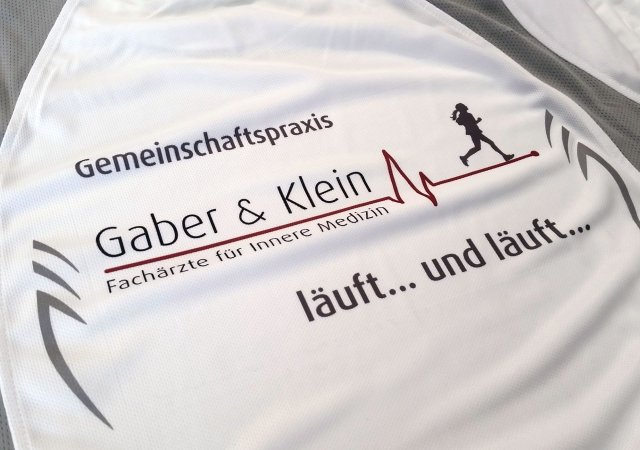 Veredelung mit Sublimation auf Laufshirt - Praxis