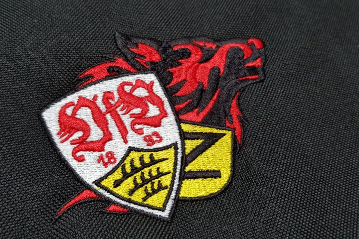 Veredelung mit Stickerei auf Tasche - Verein