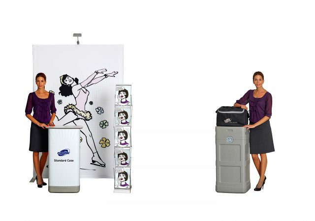 Brochure Stand Double, Fabric System, Standard Case