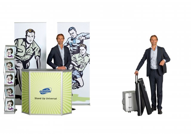 Brochure Stand Double, Roll Up Classic, Stand Up Universal