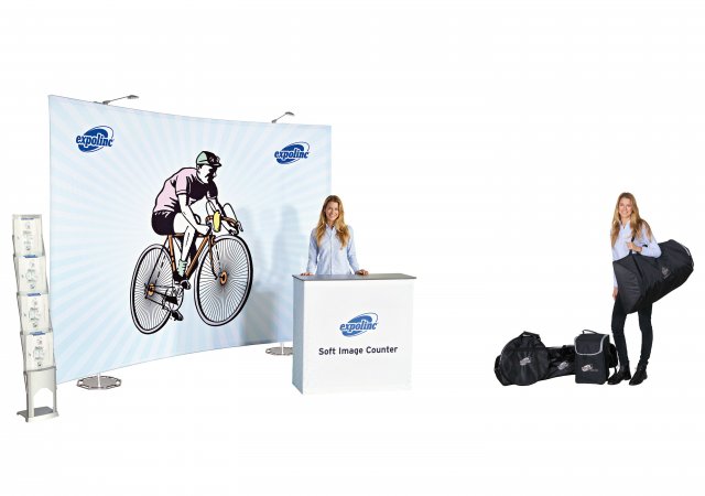 Brochure Stand Single, Soft Image, Soft Image Counter