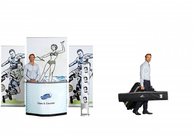 Roll Up Professional & Classic, Case & Counter, Brochure Stand